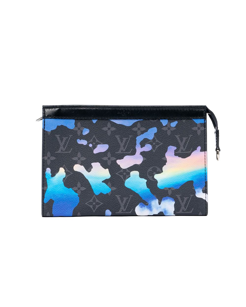 LV GASTON ECLIPSE BLACK BLUE MONOGRAM CANVAS SHW MICROCHIP 01390
