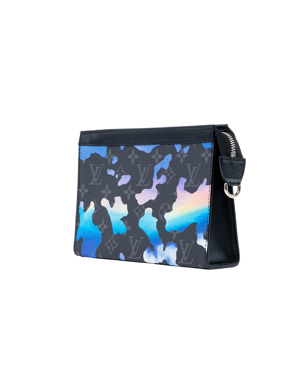 LV GASTON ECLIPSE BLACK BLUE MONOGRAM CANVAS SHW MICROCHIP 01391