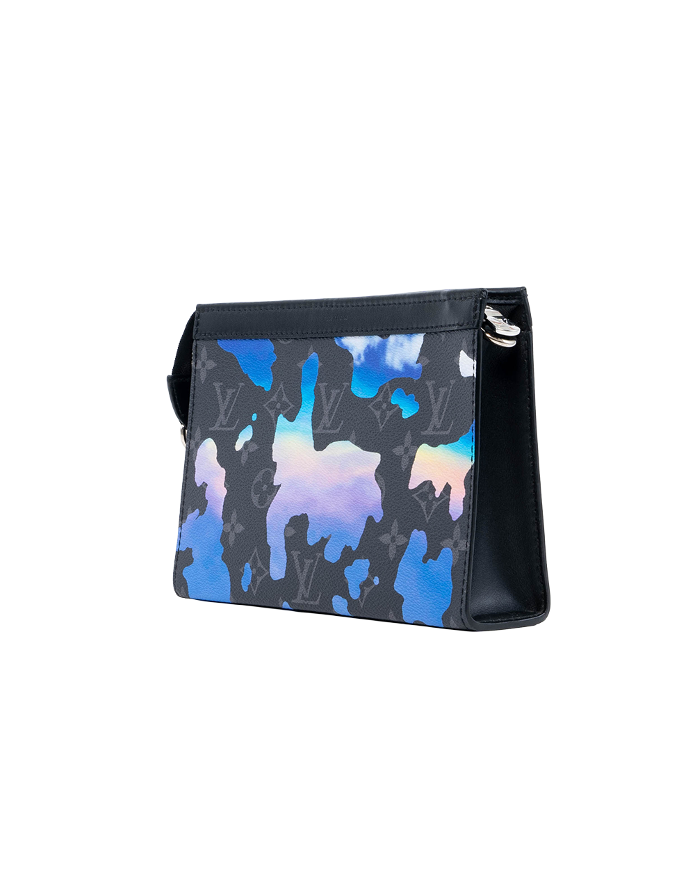 LV GASTON ECLIPSE BLACK BLUE MONOGRAM CANVAS SHW MICROCHIP 01392