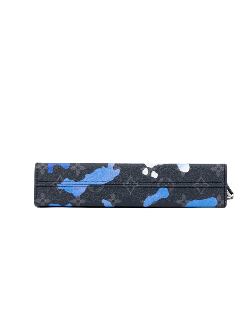 LV GASTON ECLIPSE BLACK BLUE MONOGRAM CANVAS SHW MICROCHIP 01394