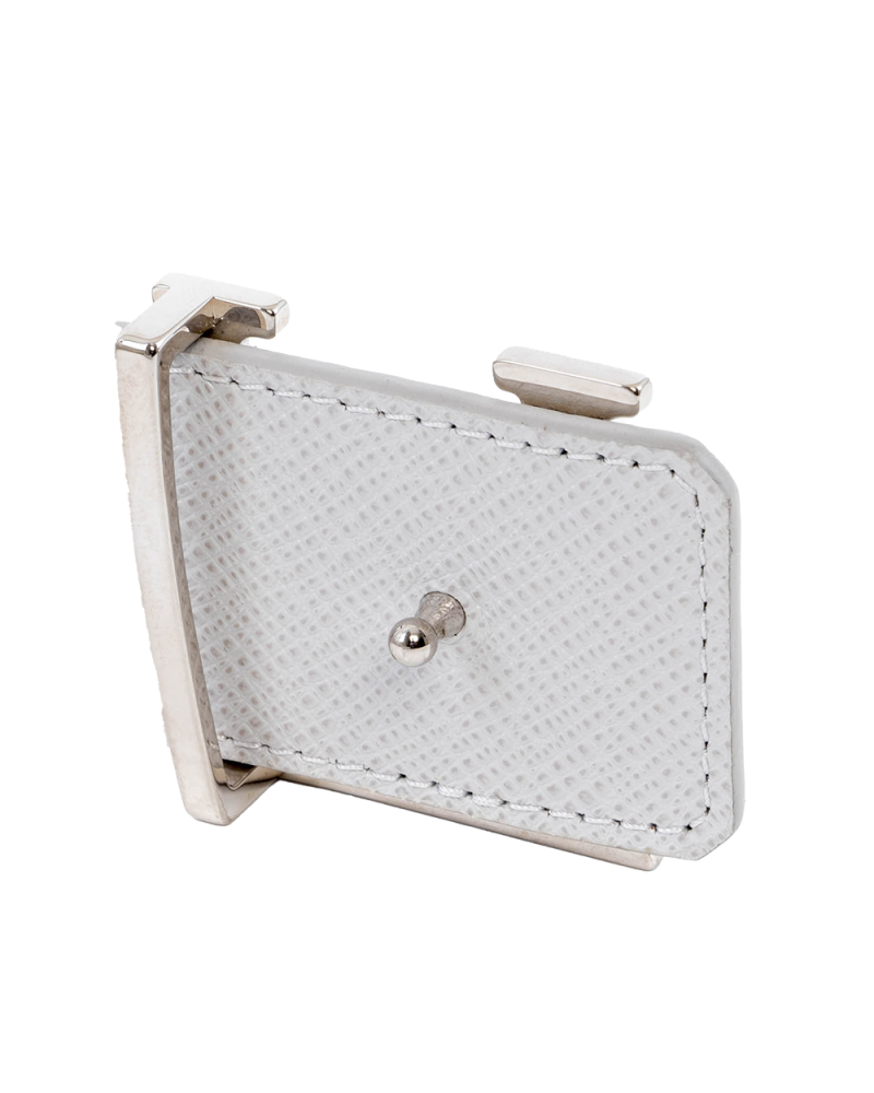 LV INITIALES BELT 110 WHITE MONOGRAM CANVAS SHW M0158 01447