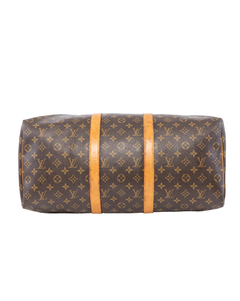LV KEEP ALL 55 BROWN MONOGRAM CANVAS GHW SP0975 02216
