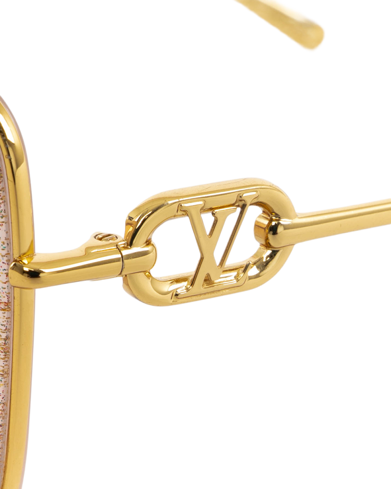LV LINK ONE CAT EYE GOLD PINK GHW 5453