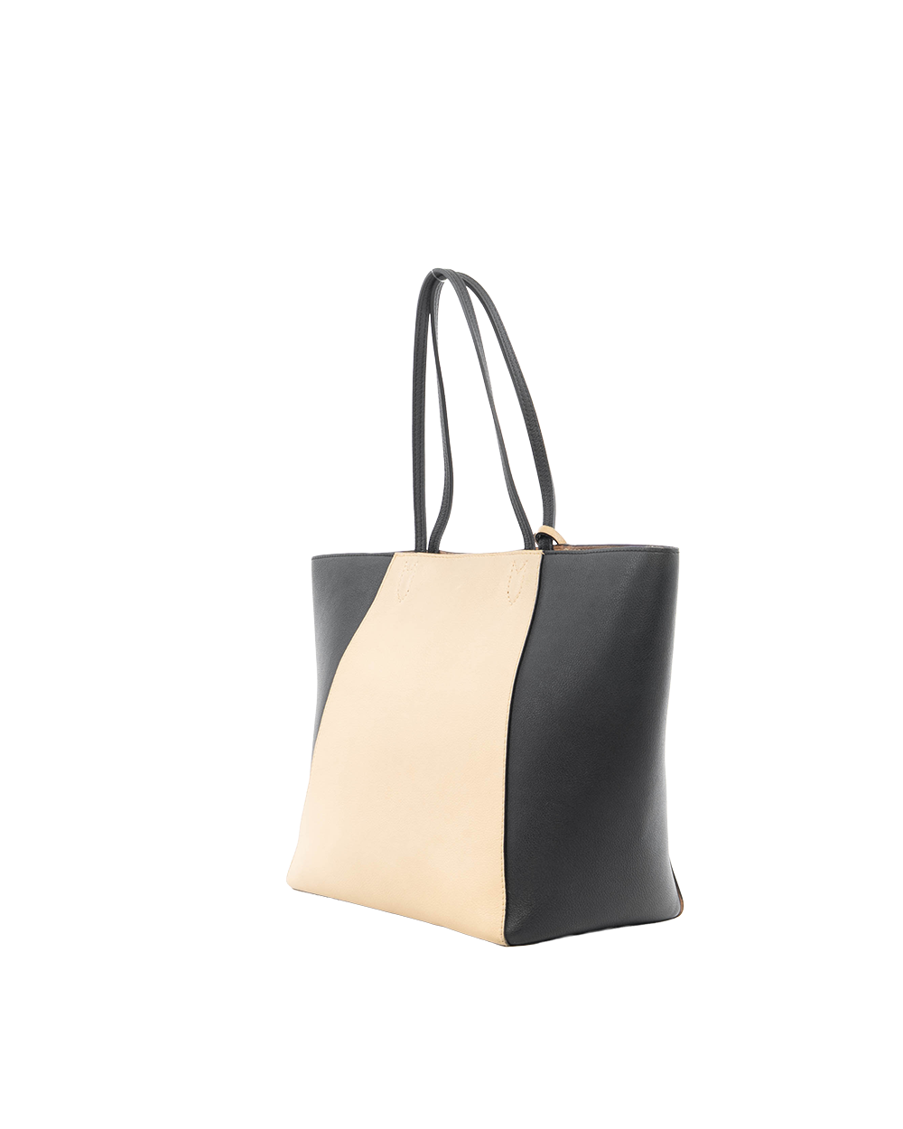 LV LOCKME CABAS MM BEIGE BLACK CALF SHW 6983
