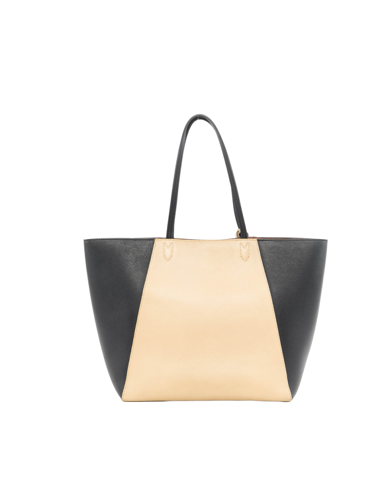 LV LOCKME CABAS MM BEIGE BLACK CALF SHW 6984