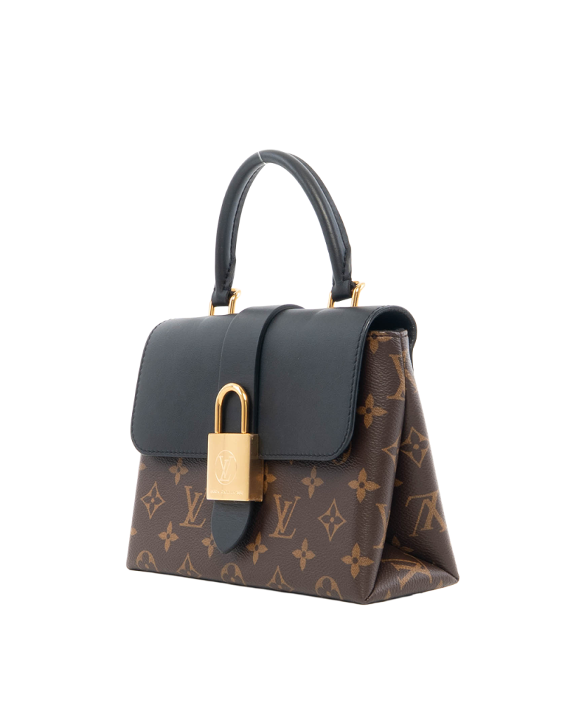 LV LOCKY BB BROWN BLACK MONOGRAM CANVAS GHW MICROCHIP 0761