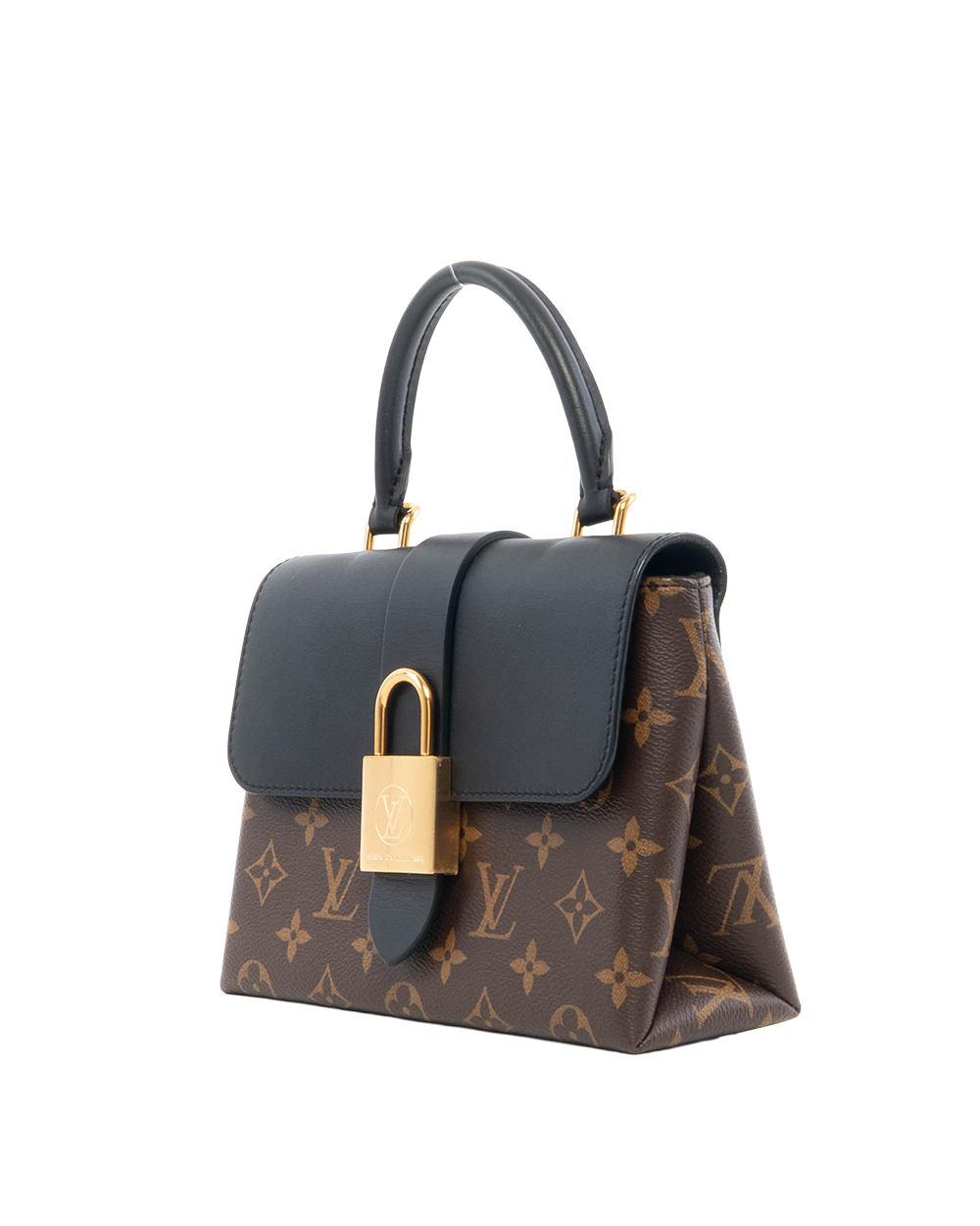 LV LOCKY BB BROWN BLACK MONOGRAM CANVAS GHW MICROCHIP 0761