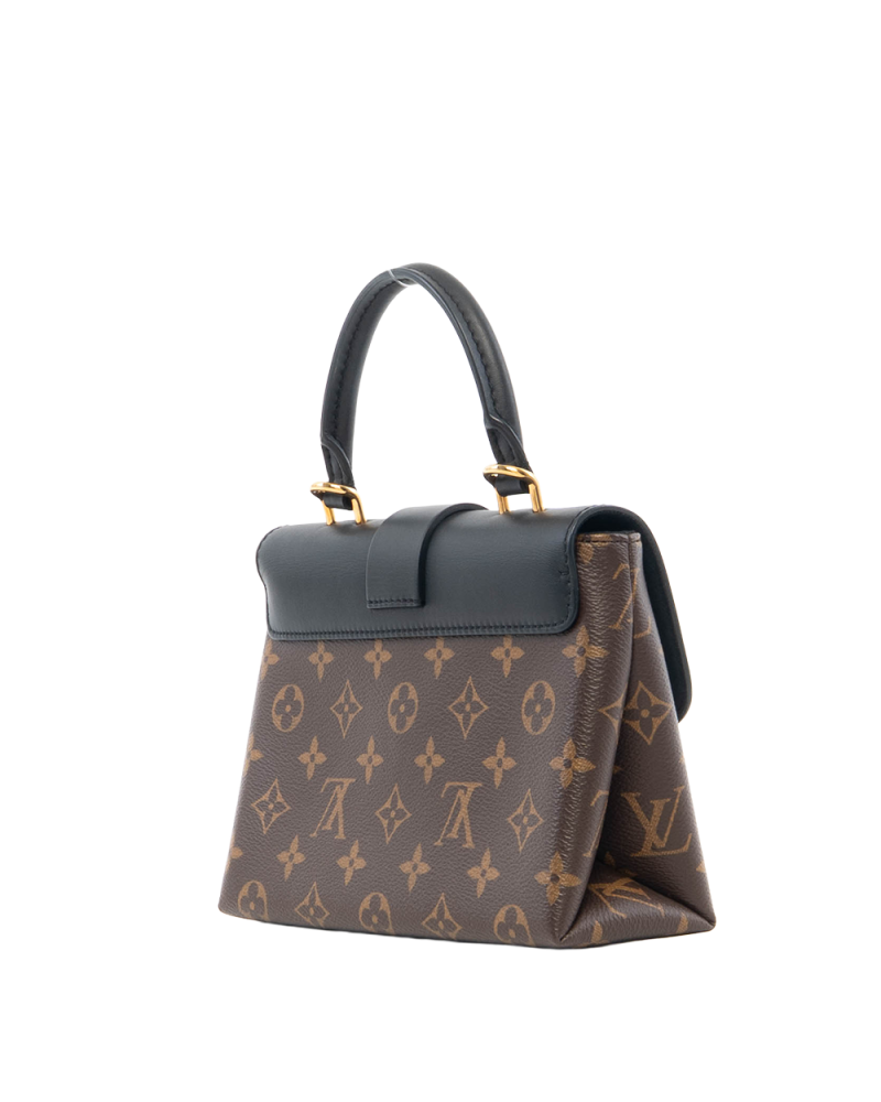 LV LOCKY BB BROWN BLACK MONOGRAM CANVAS GHW MICROCHIP 0762