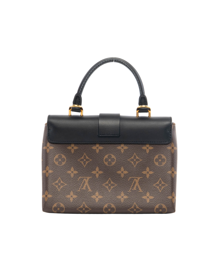 LV LOCKY BB BROWN BLACK MONOGRAM CANVAS GHW MICROCHIP 0763
