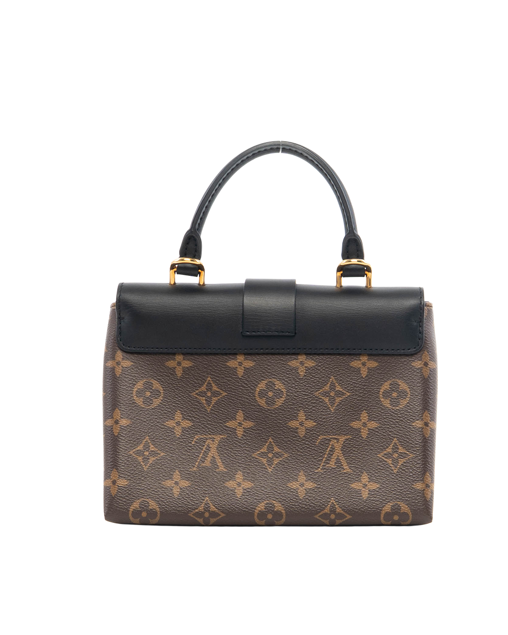LV LOCKY BB BROWN BLACK MONOGRAM CANVAS GHW MICROCHIP 0763