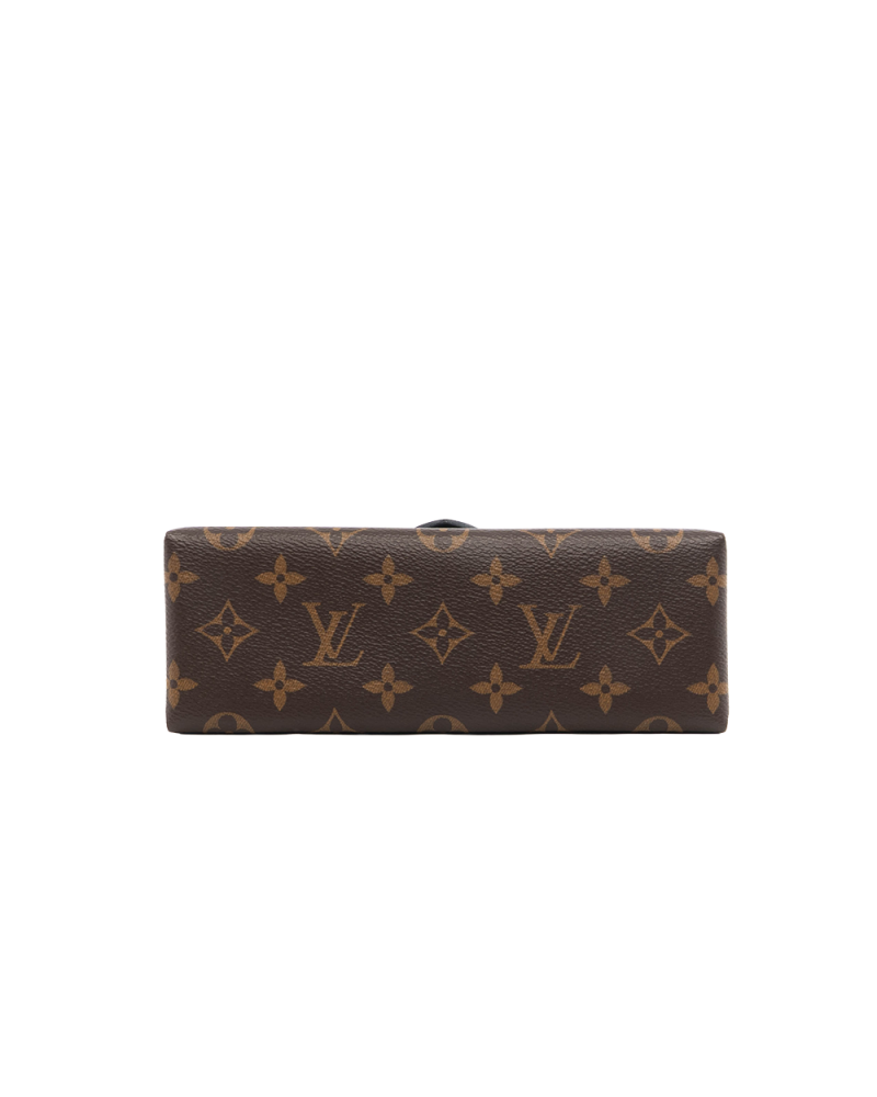LV LOCKY BB BROWN BLACK MONOGRAM CANVAS GHW MICROCHIP 0768