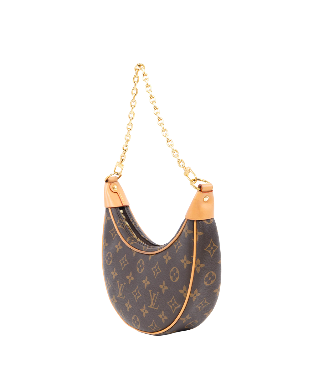 LV LOOP BROWN MONOGRAM CANVAS GHW MICROCHIP 0199