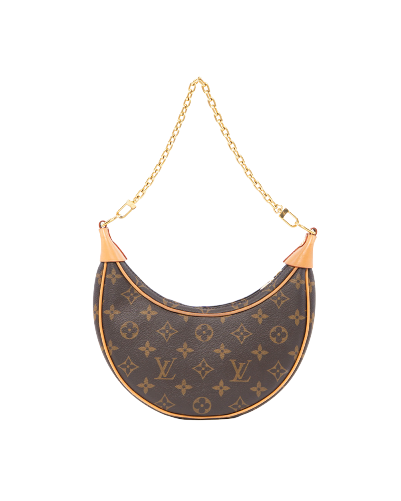 LV LOOP BROWN MONOGRAM CANVAS GHW MICROCHIP 0200