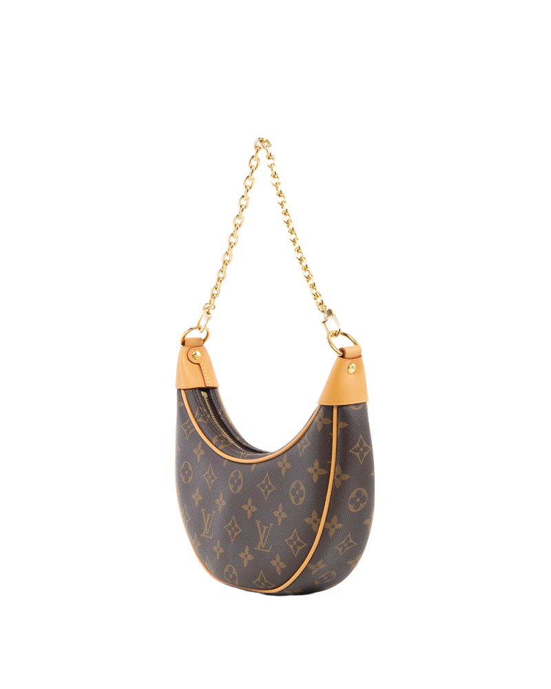 LV LOOP BROWN MONOGRAM CANVAS GHW MICROCHIP 5360