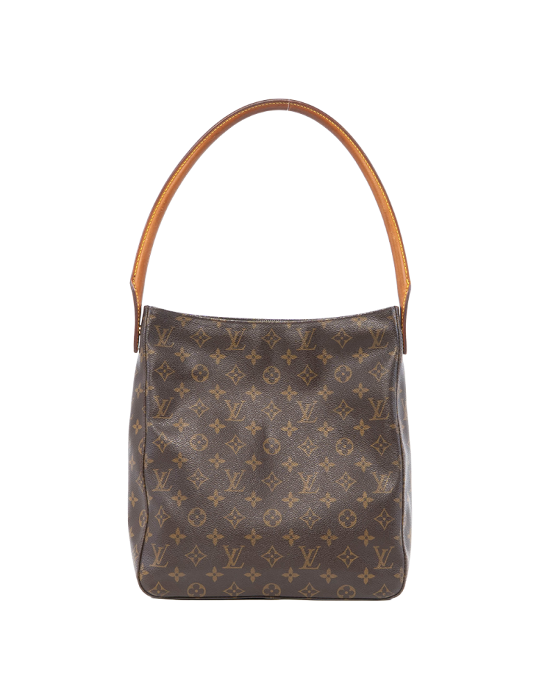 LV LOOPING GM BROWN MONOGRAM CANVAS GHW 0514