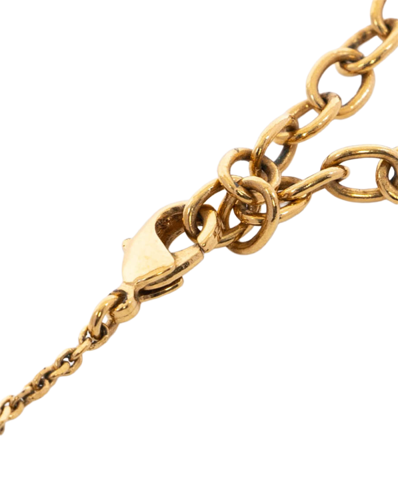 LV LV & ME NECKLACE GOLD S LETTER GHW M61074 03835