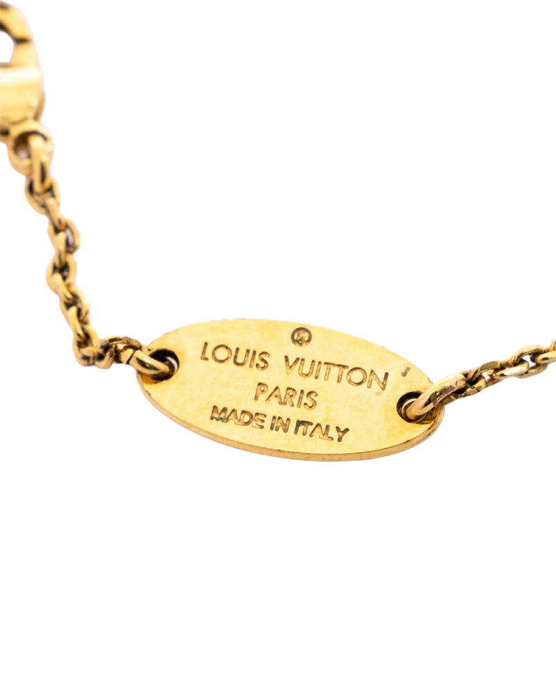 LV LV & ME NECKLACE GOLD S LETTER GHW M61074 03838