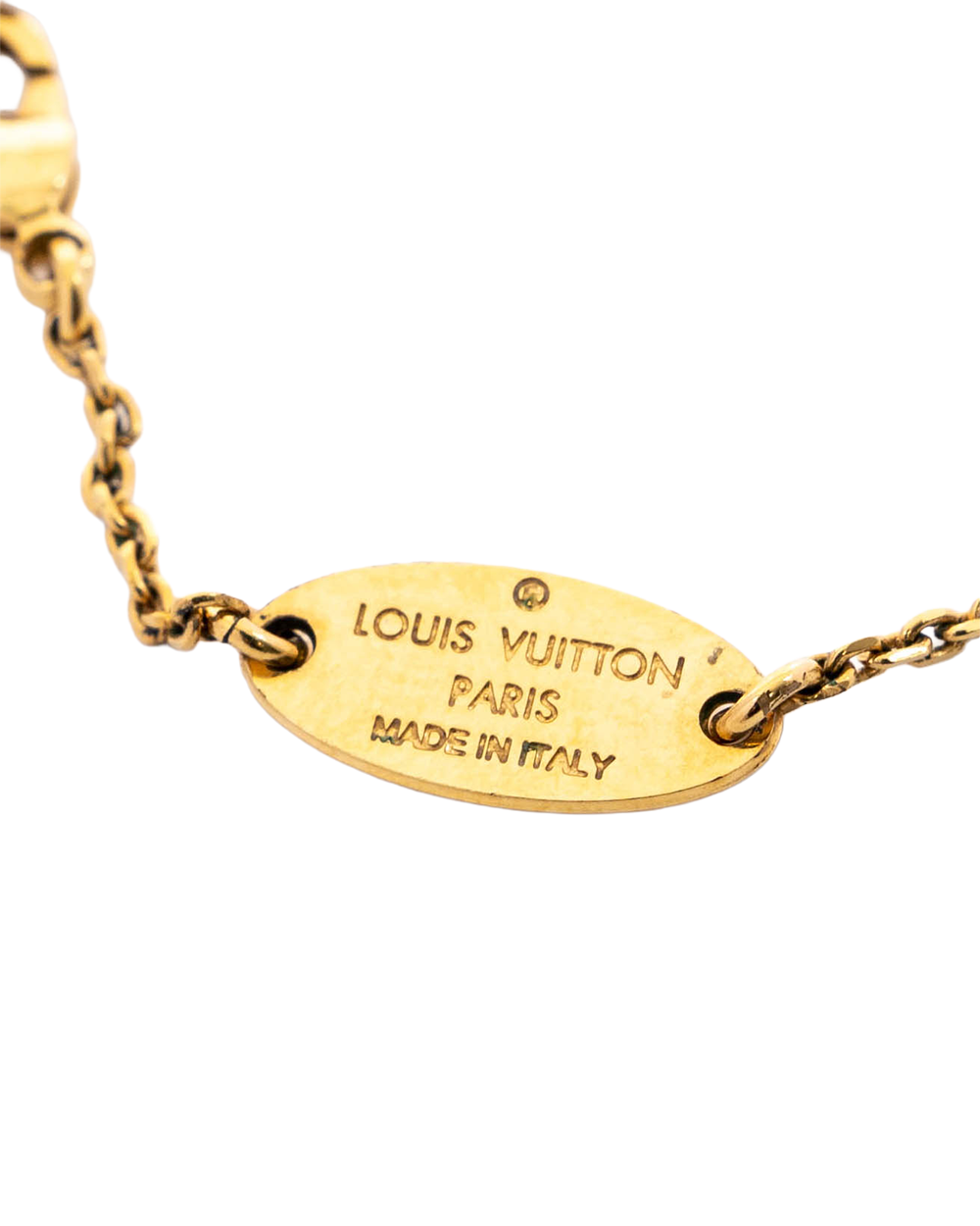 LV LV & ME NECKLACE GOLD S LETTER GHW M61074 03838