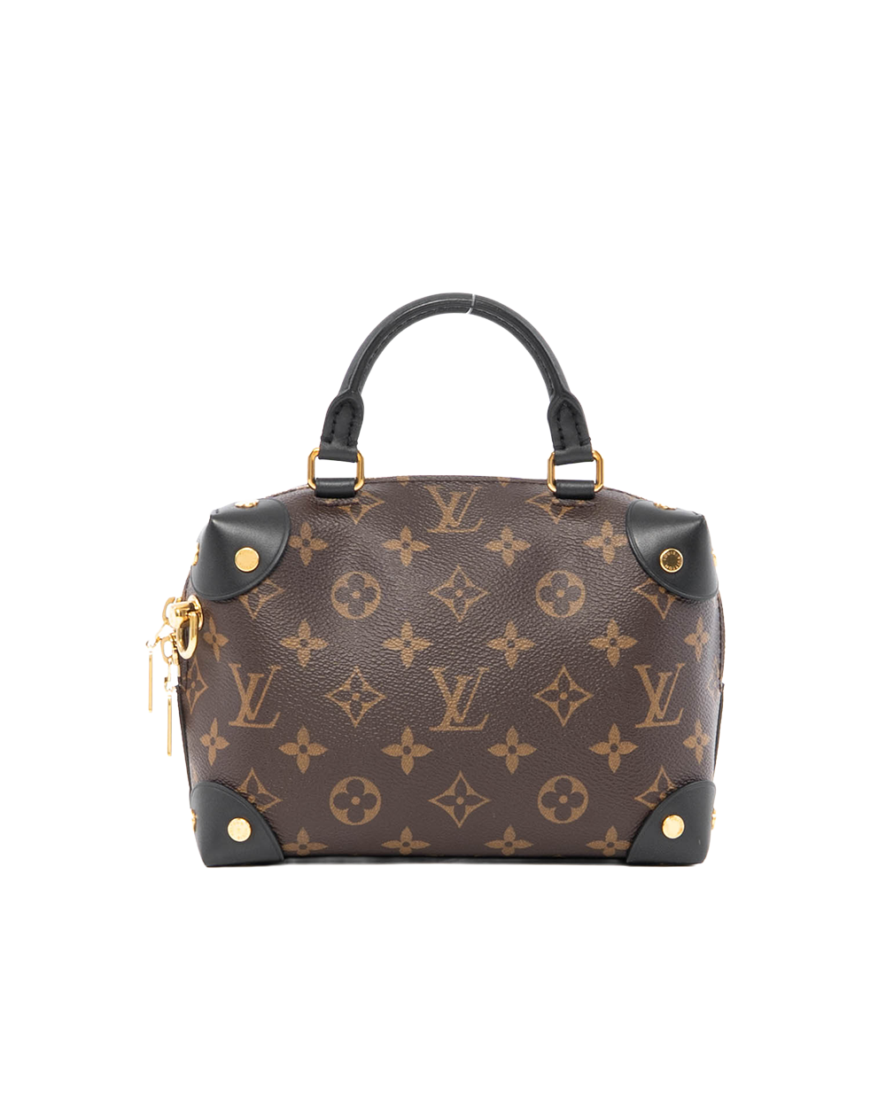 LV MALLET TRUNK BROWN BLACK MONOGRAM CANVAS GHW MICROCHIP 0204