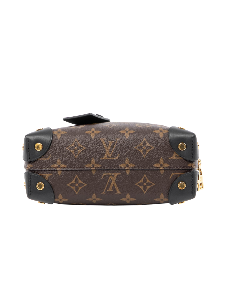 LV MALLET TRUNK BROWN BLACK MONOGRAM CANVAS GHW MICROCHIP 0209