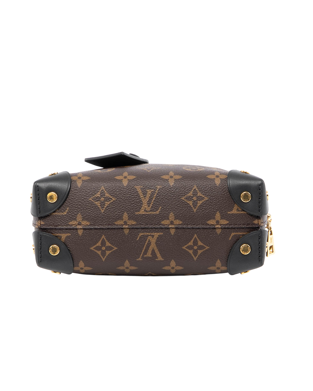 LV MALLET TRUNK BROWN BLACK MONOGRAM CANVAS GHW MICROCHIP 0209