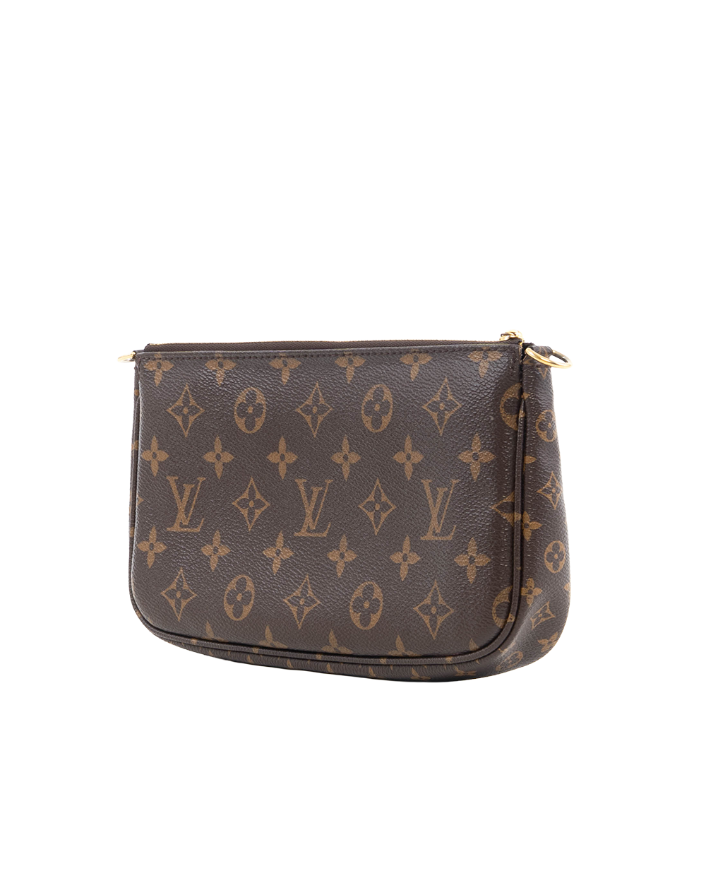 LV MULTI POCHETTE ACC BROWN MONOGRAM CANVAS GHW MICROCHIP 0494