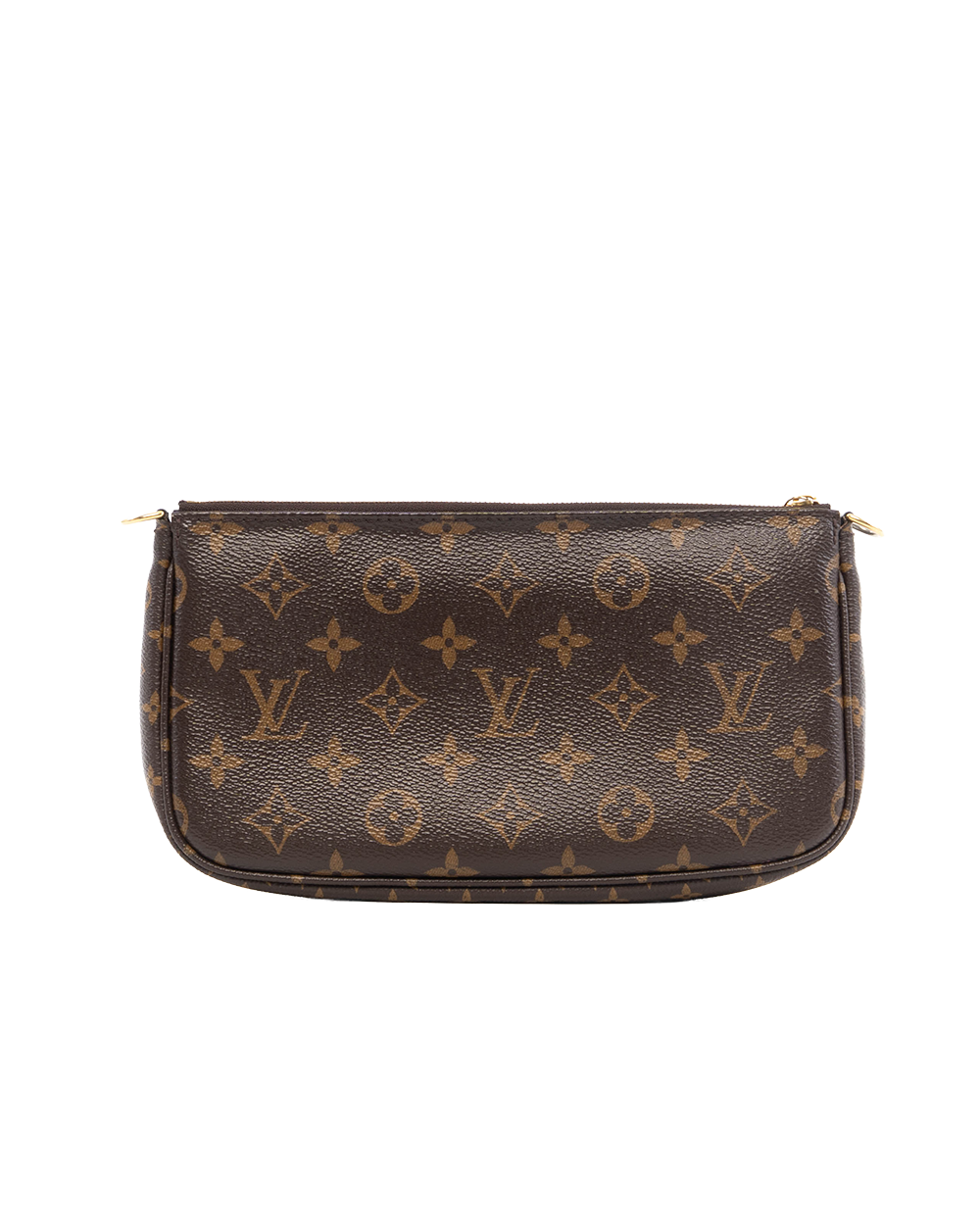 LV MULTI POCHETTE ACC BROWN MONOGRAM CANVAS GHW MICROCHIP 0495