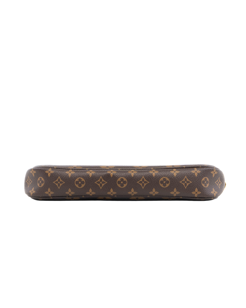 LV MULTI POCHETTE ACC BROWN MONOGRAM CANVAS GHW MICROCHIP 0496