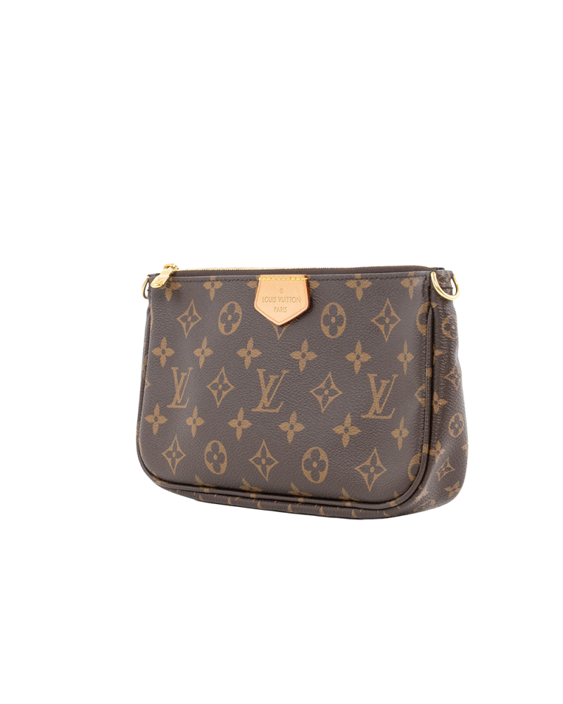 LV MULTI POCHETTE BROWN MONOGRAM CANVAS GHW MICROCHIP 2479