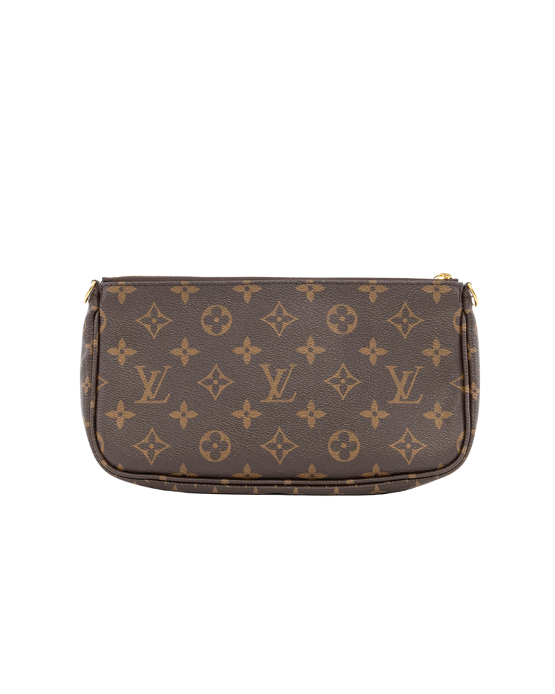 LV MULTI POCHETTE BROWN MONOGRAM CANVAS GHW MICROCHIP 2481