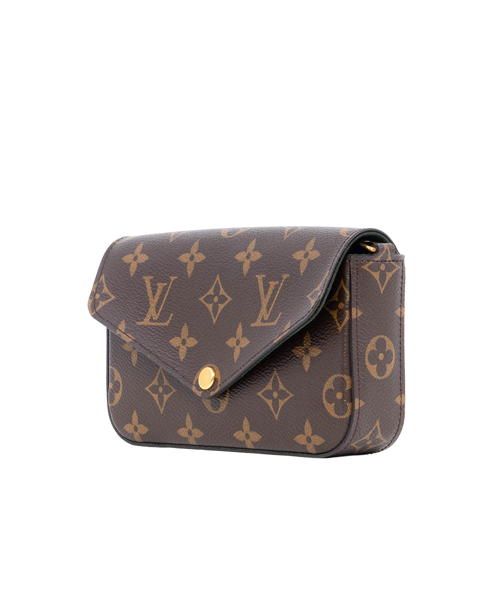 LV MULTI POCHETTE FELICIE BROWN MONOGRAM CANVAS GHW MI5200 3125