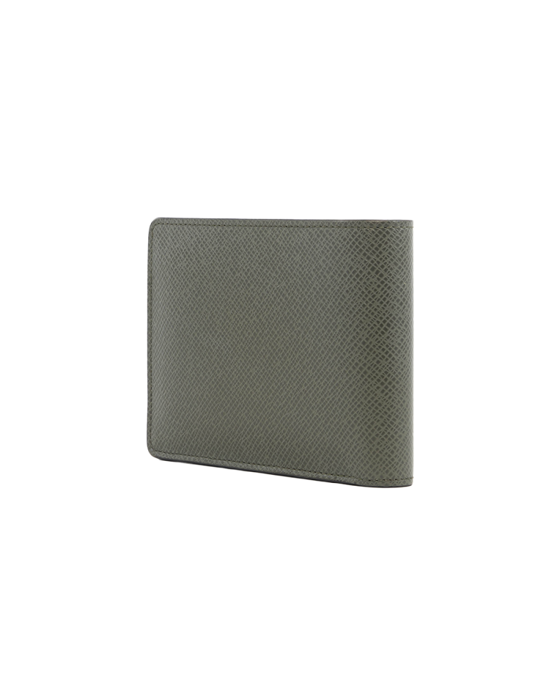 LV MULTIPLE WALLET SHORT BLACK GREEN CALF MICROCHIP 5491