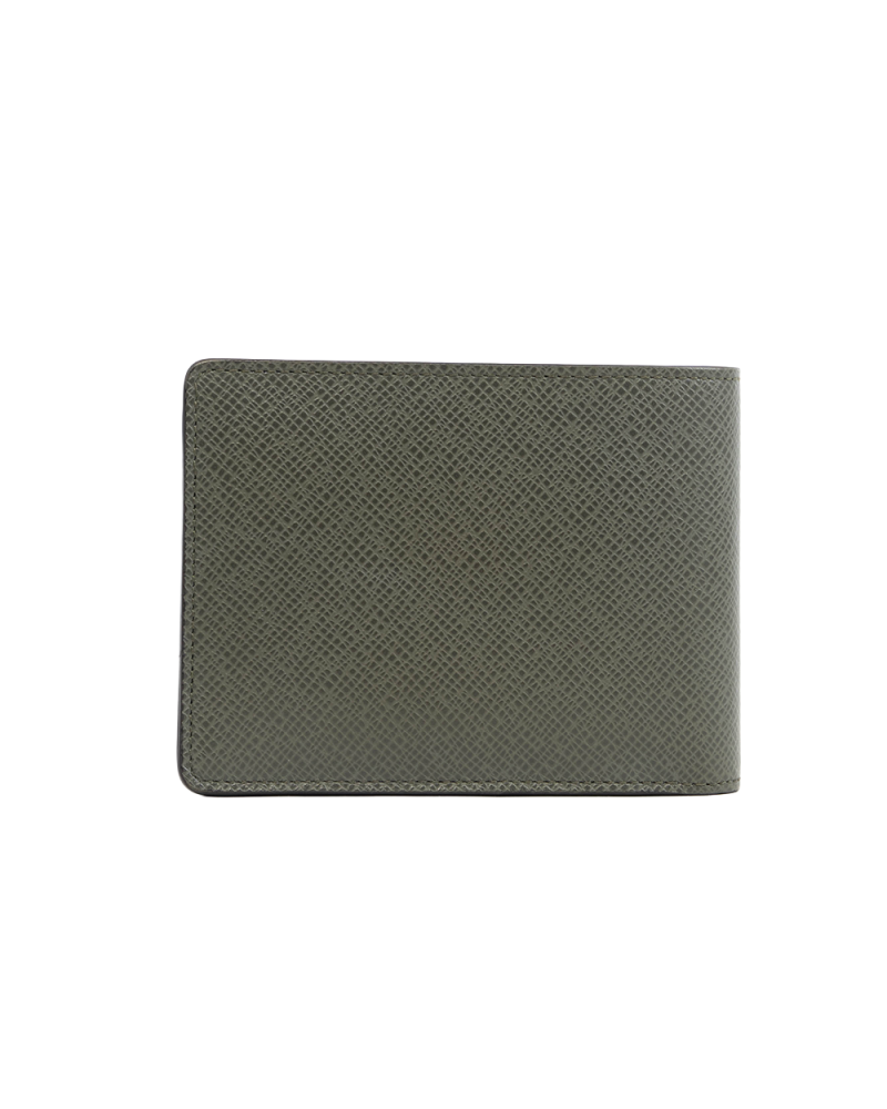 LV MULTIPLE WALLET SHORT BLACK GREEN CALF MICROCHIP 5492