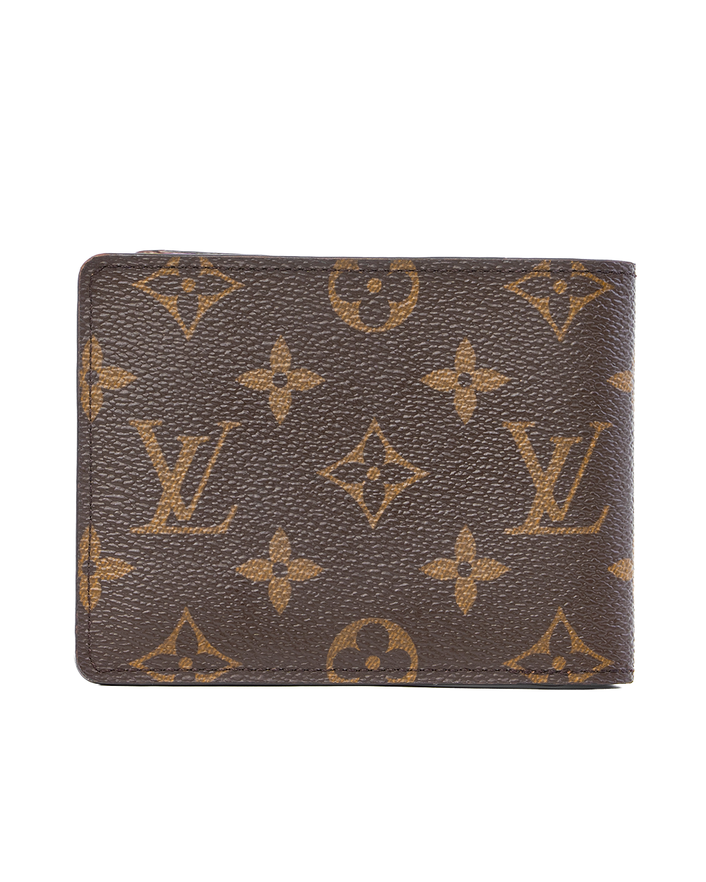 LV MULTIPLE WALLET SHORT BROWN MONOGRAM CANVAS MICROCHIP 0230