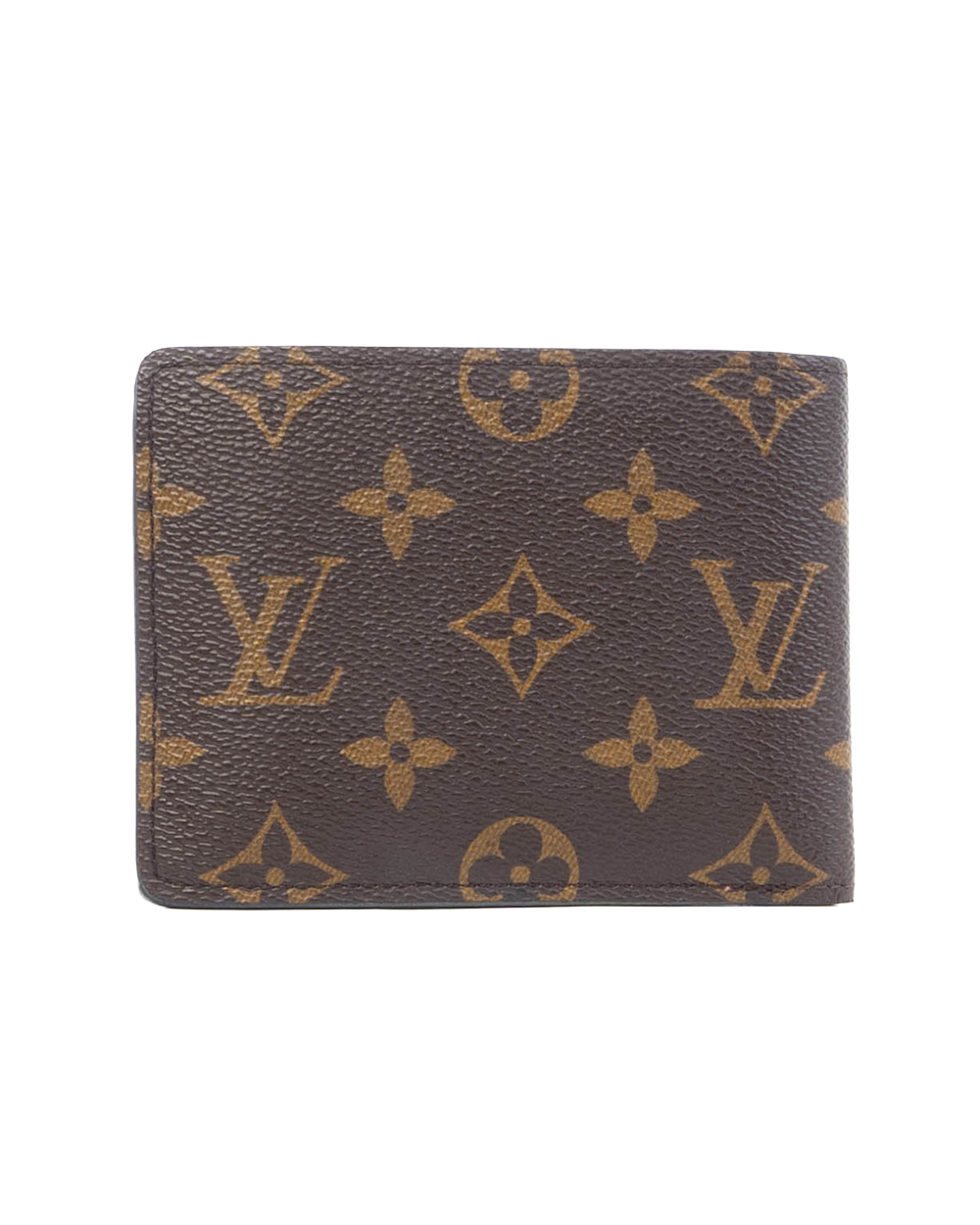 LV MULTIPLE WALLET SHORT BROWN MONOGRAM CANVAS MICROCHIP 1166