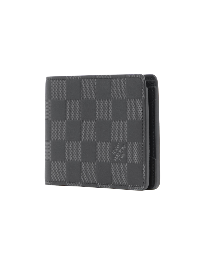 LV MULTIPLE WALLET SHORT GRAPHITE DAMIER CALF 6143
