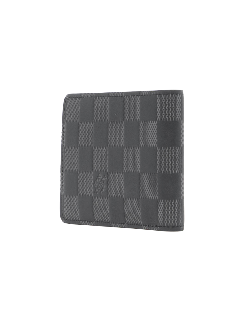 LV MULTIPLE WALLET SHORT GRAPHITE DAMIER CALF 6144