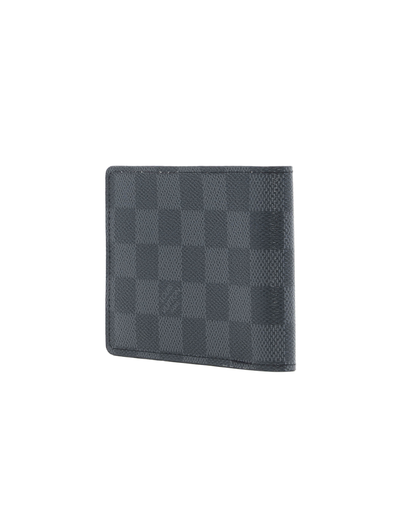 LV MULTIPLE WALLET SHORT GRAPHITE DAMIER CANVAS MICROCHIP 1223