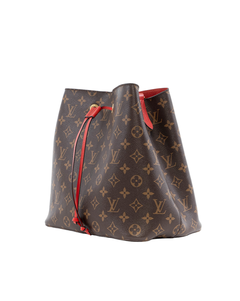 LV NEONOE BROWN RED MONOGRAM CANVAS GHW DC2199 3571