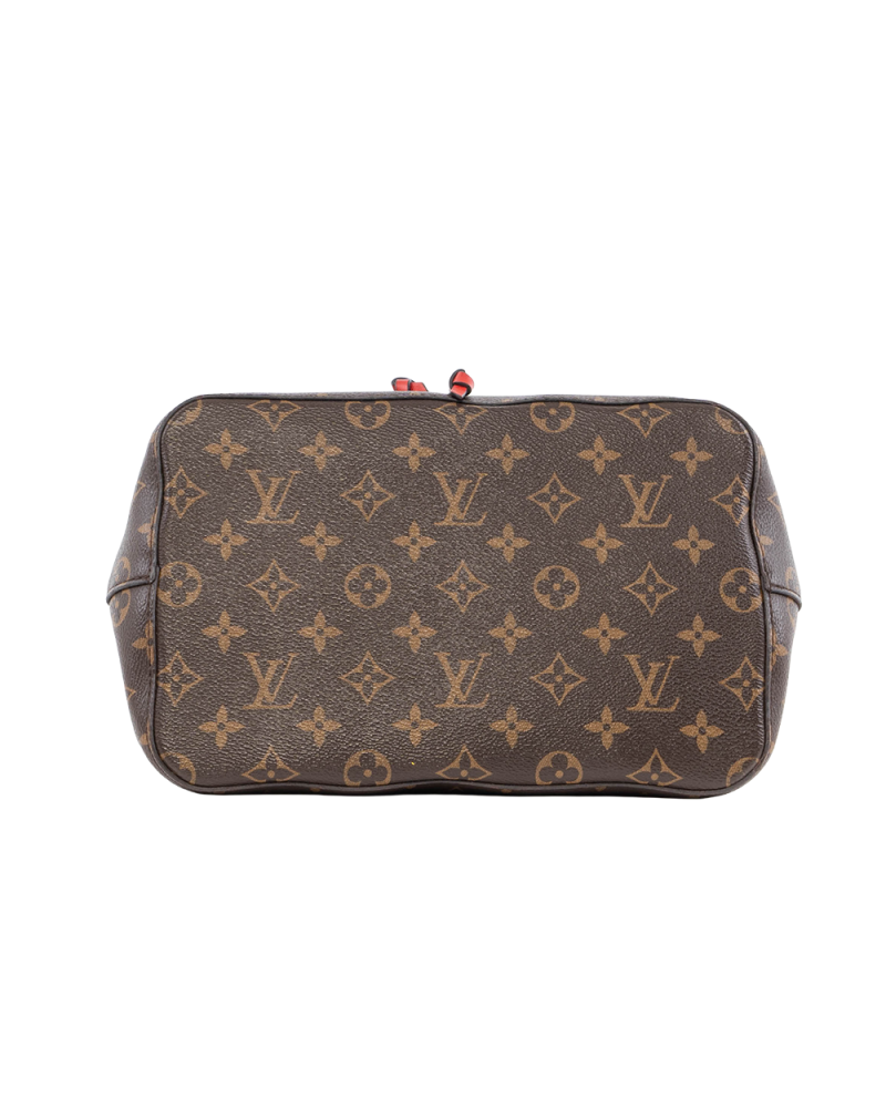 LV NEONOE BROWN RED MONOGRAM CANVAS GHW DC2199 3574