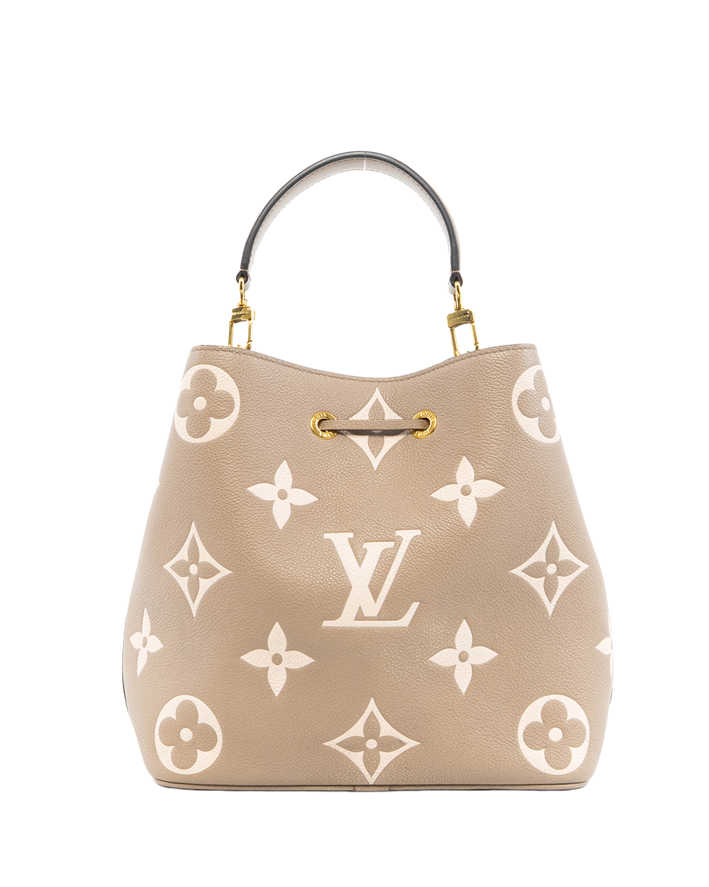 LV NEONOE MM BEIGE GIANT MONOGRAM CALF GHW MICROCHIP 5219