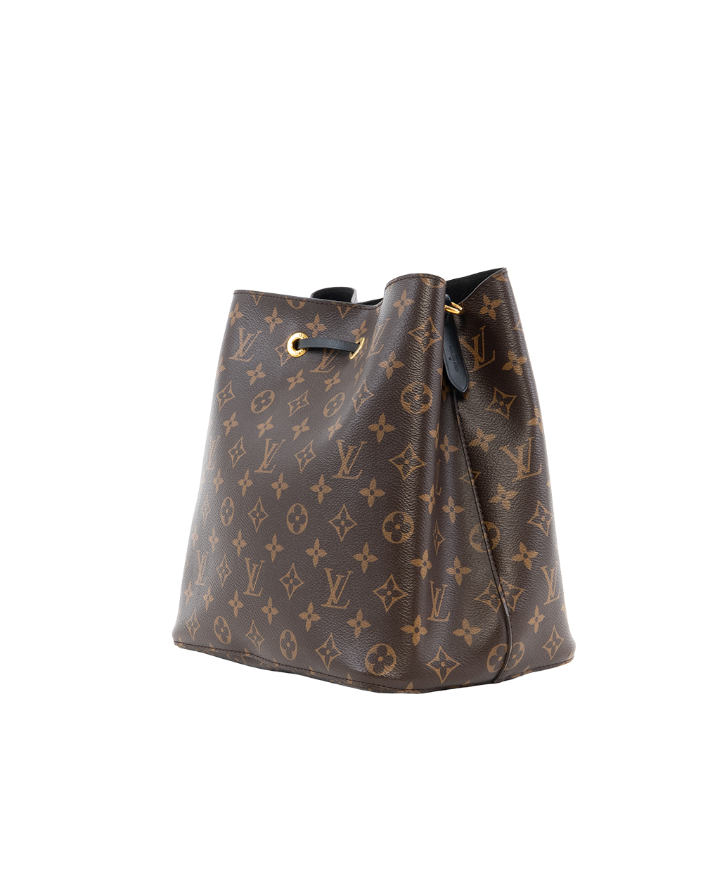 LV NEONOE MM BROWN BLACK MONOGRAM CANVAS GHW MICROCHIP 4036