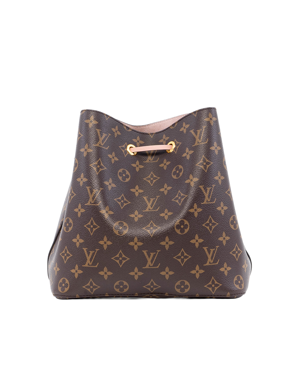 LV NEONOE MM BROWN PINK MONOGRAM CANVAS GHW MICROCHIP 02344