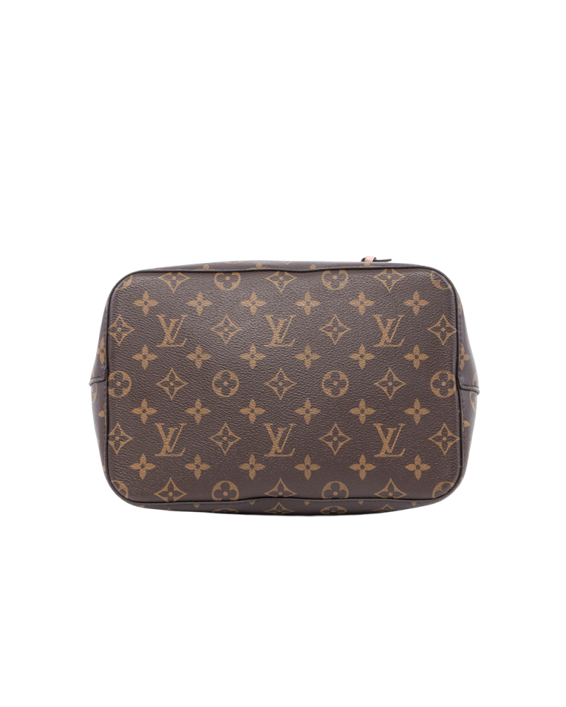 LV NEONOE MM BROWN PINK MONOGRAM CANVAS GHW MICROCHIP 02345