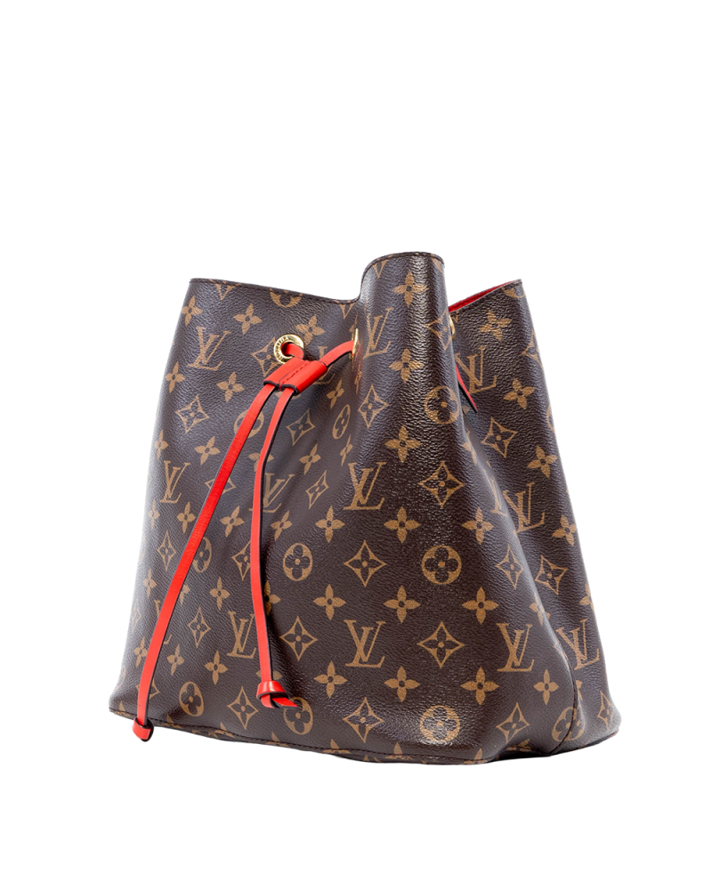LV NEONOE MM BROWN RED MONOGRAM CANVAS GHW◌NZ4109 05451