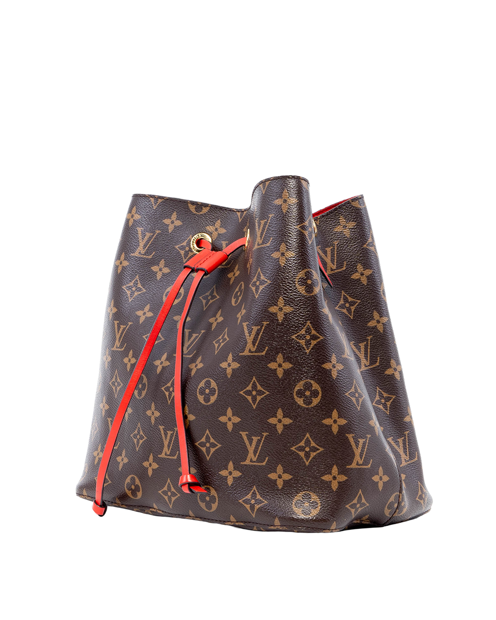 LV NEONOE MM BROWN RED MONOGRAM CANVAS GHW◌NZ4109 05451