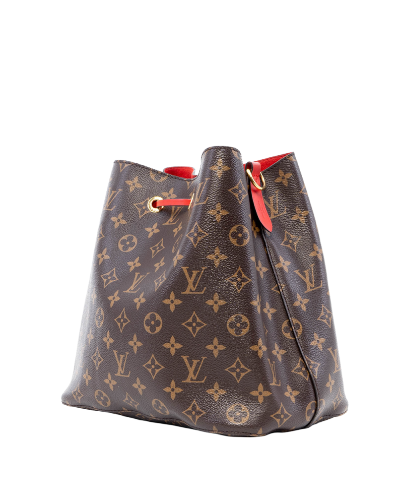 LV NEONOE MM BROWN RED MONOGRAM CANVAS GHW◌NZ4109 05452