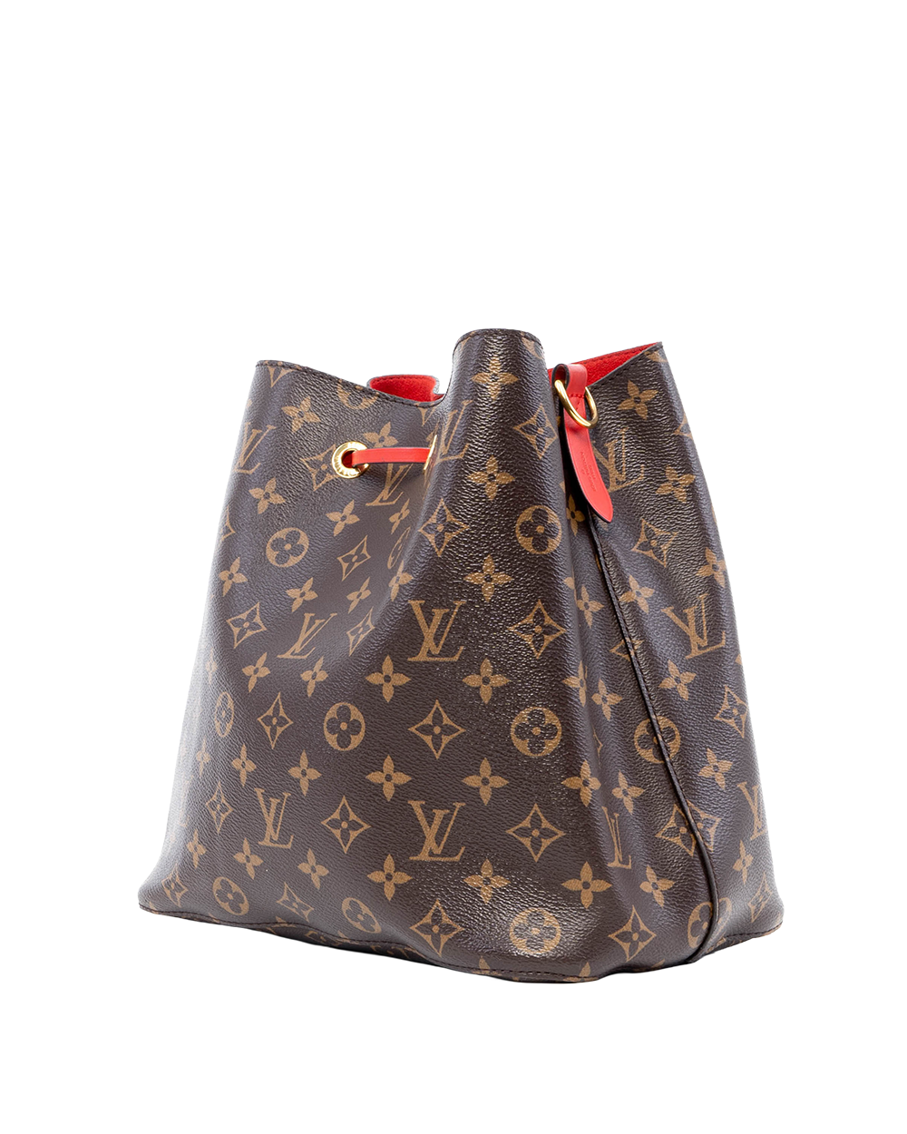 LV NEONOE MM BROWN RED MONOGRAM CANVAS GHW◌NZ4109 05452