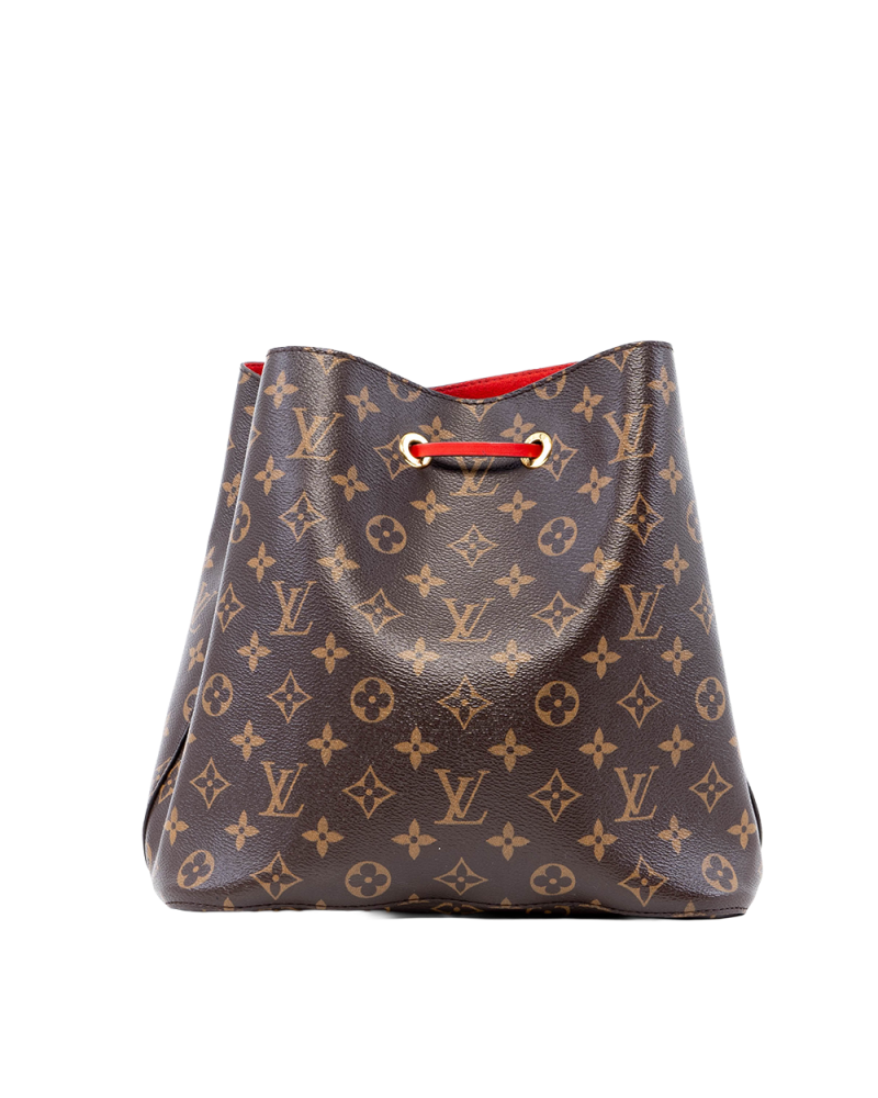 LV NEONOE MM BROWN RED MONOGRAM CANVAS GHW◌NZ4109 05453