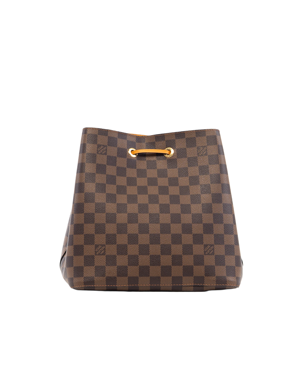 LV NEONOE MM BROWN YELLOW DAMIER CANVAS GHW FK4199 5448